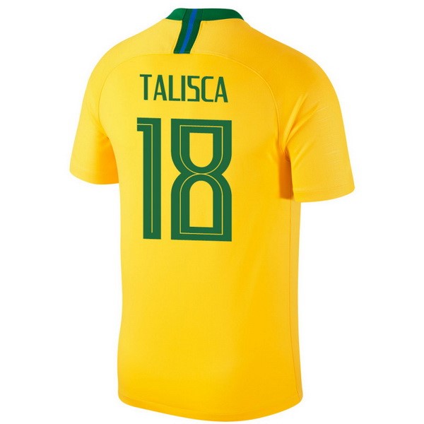 Camiseta Brasil 1ª Talisca 2018 Amarillo